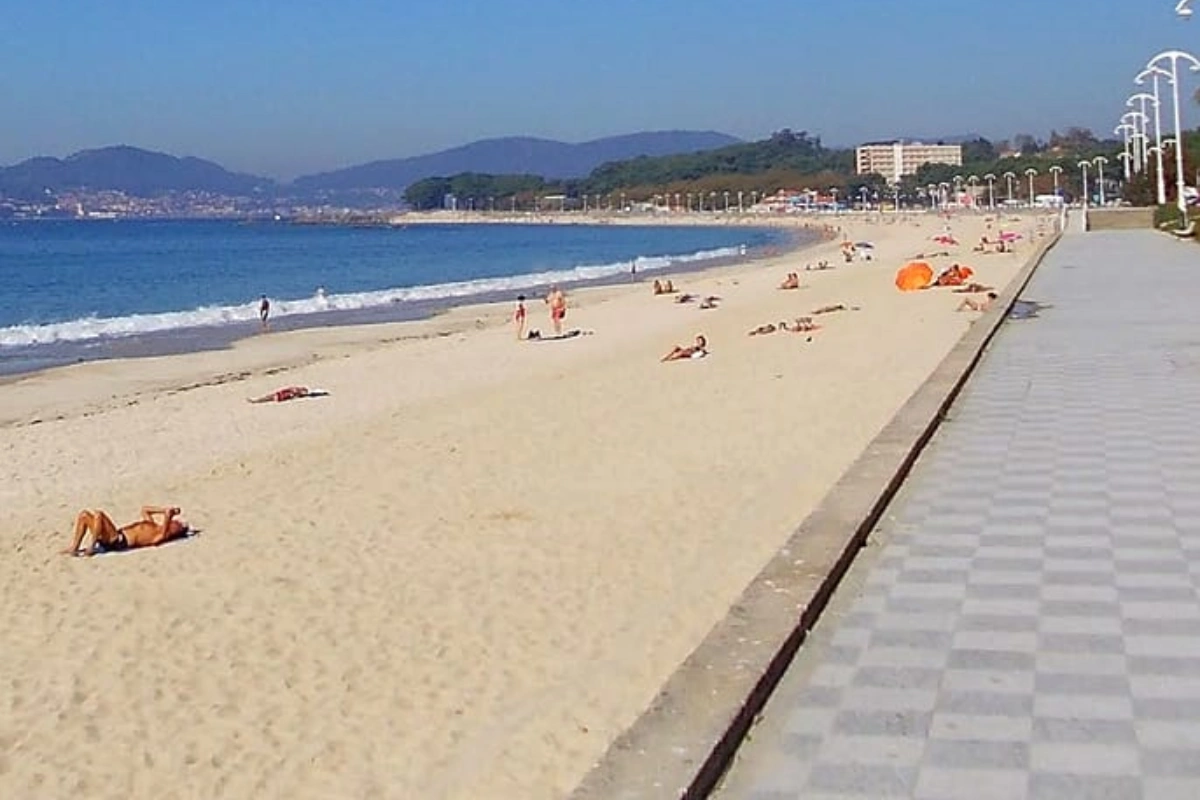 Praia de Samil em Vigo